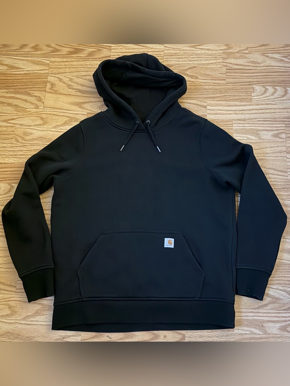 Carhartt Women’s L Black Relaxed Fit Pullover Hoodie Sweatshirt